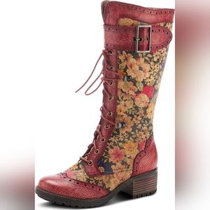 New L'artiste Kisha Flora boots 38 7.5-8